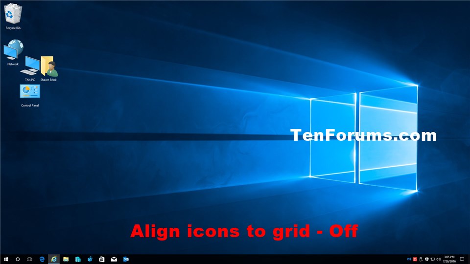 960x540 Turn On Or Off Align Desktop Icons To Grid In Windows Tutorials