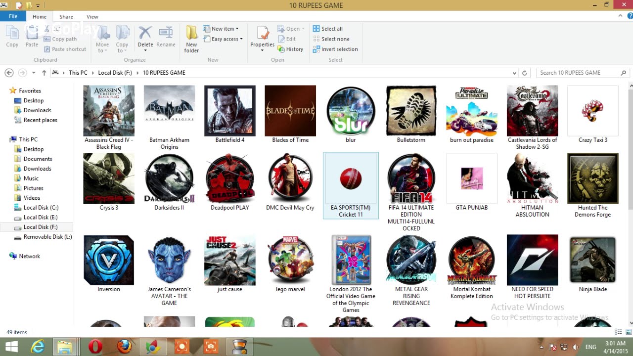 1280x720 Game Collection On Pc In Other Disk With Latest And Best Icon