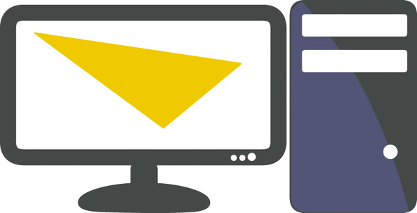 600x307 Pc Icon Free Vector In Encapsulated Postscript