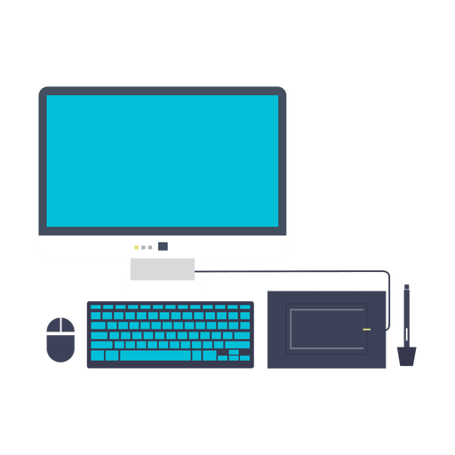 Computer Set Flat Icon 512x512 Computer Set Flat Icon