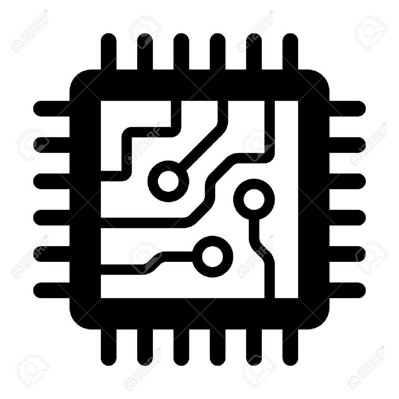 320 Circuit Icon Images At Vectorified Com