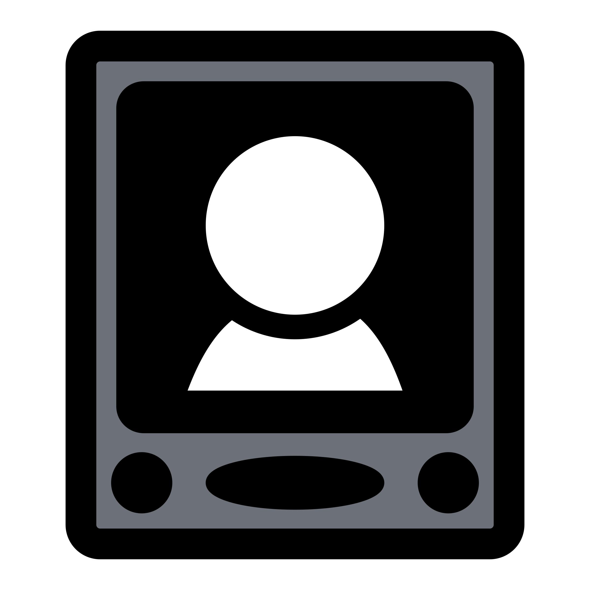 2400x2400 Primary Pda Black Icons Png
