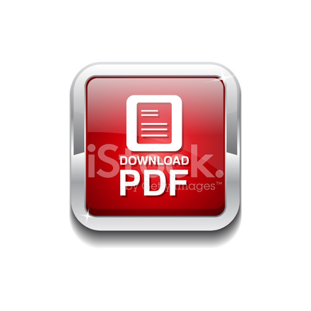 440x440 Download Pdf Red Vector Icon Button Stock Vector