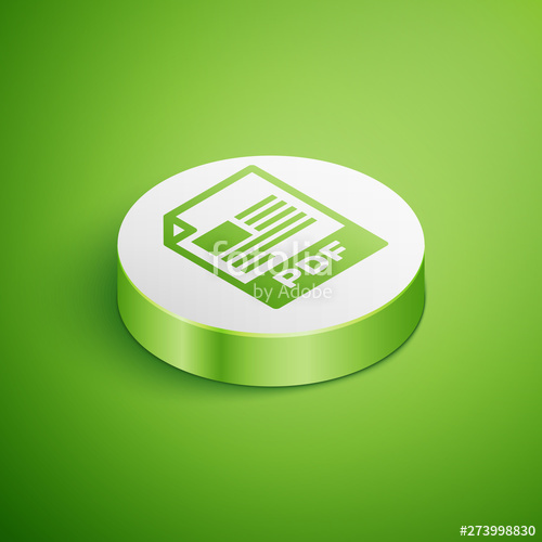 500x500 Isometric Pdf Document Icon Download Pdf Button Icon