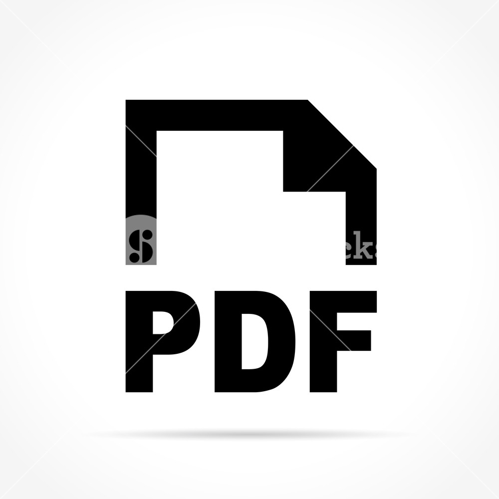 1000x1000 Illustration Of Pdf Document Icon On White Background Royalty Free