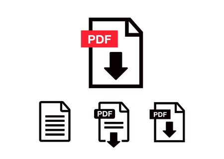 450x321 Pdf Icon Paper File Icons Document Icon Set Royalty Free