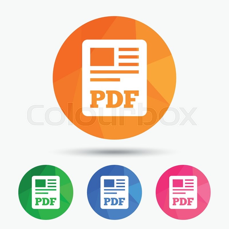 800x800 Pdf Document Icon Download Pdf Stock Vector Colourbox