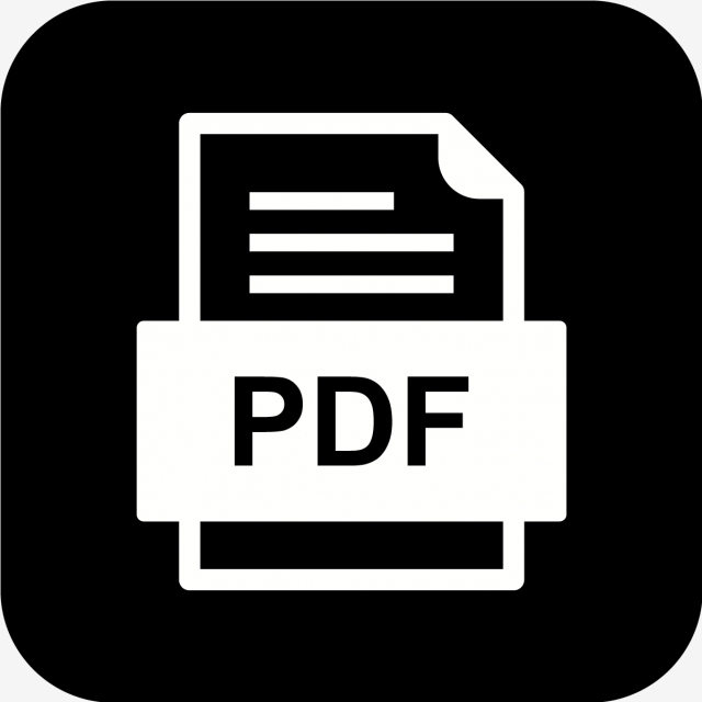 640x640 Pdf Document Icon, Pdf, Document, Png And Vector