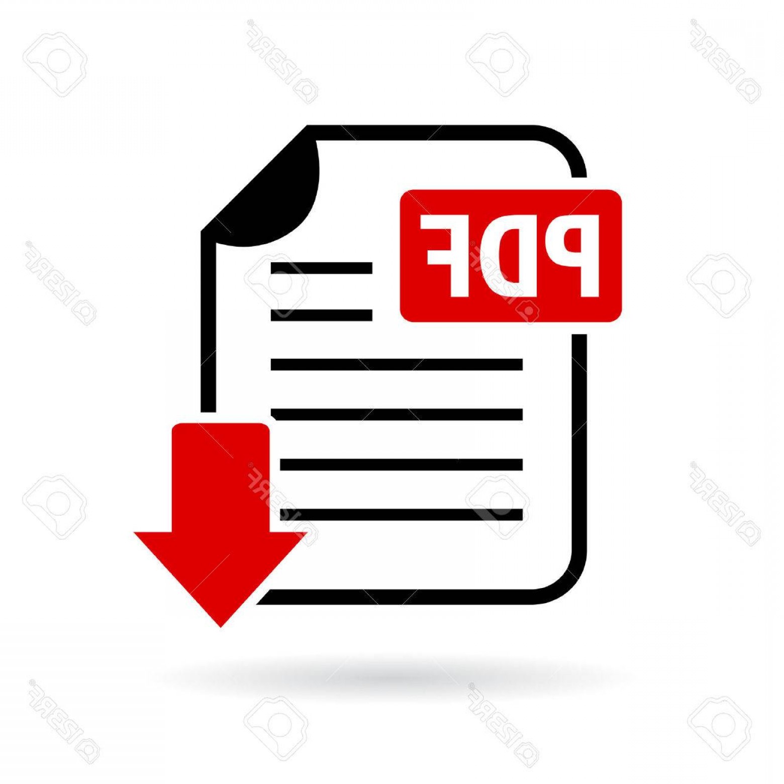 1560x1560 Photostock Vector Pdf Document Download Icon Cqrecords