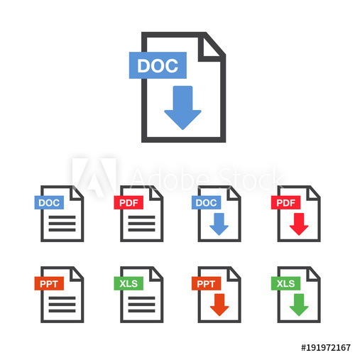 500x500 Document Icon Set Icons Pdf Download Icon