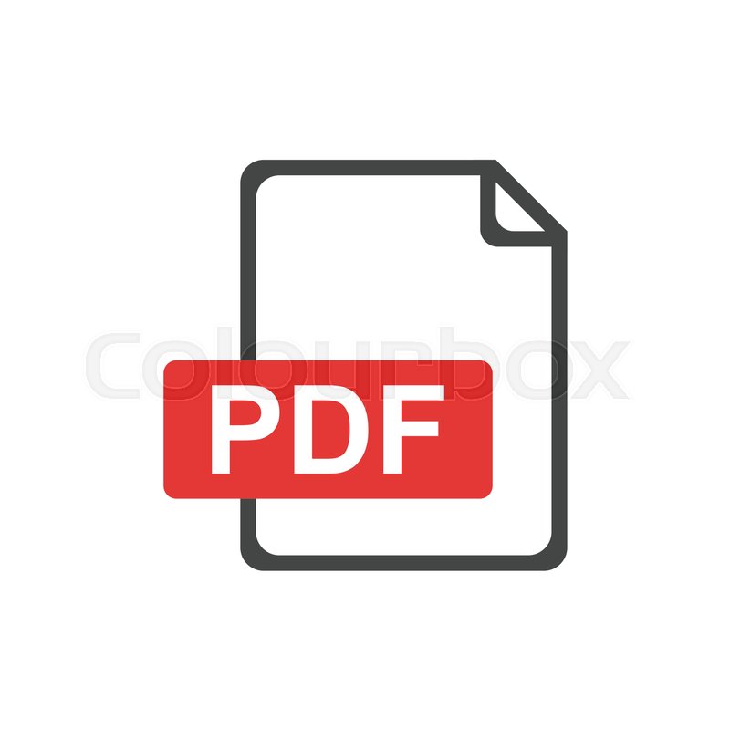 800x800 Pdf Download Icon Flat Vector Stock Vector Colourbox