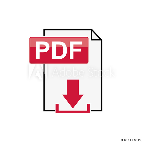 500x500 Pdf Download Icon On White Background, Vector, Illustration