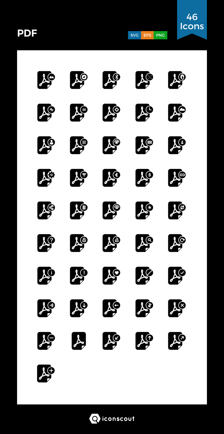 735x1424 Pdf Icon Pack