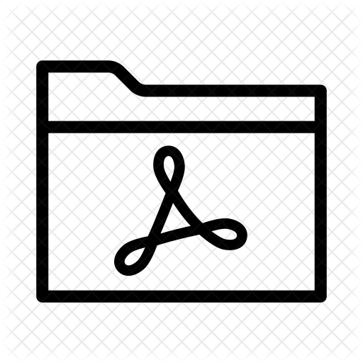 512x512 Pdf Folder Icon Of Line Style