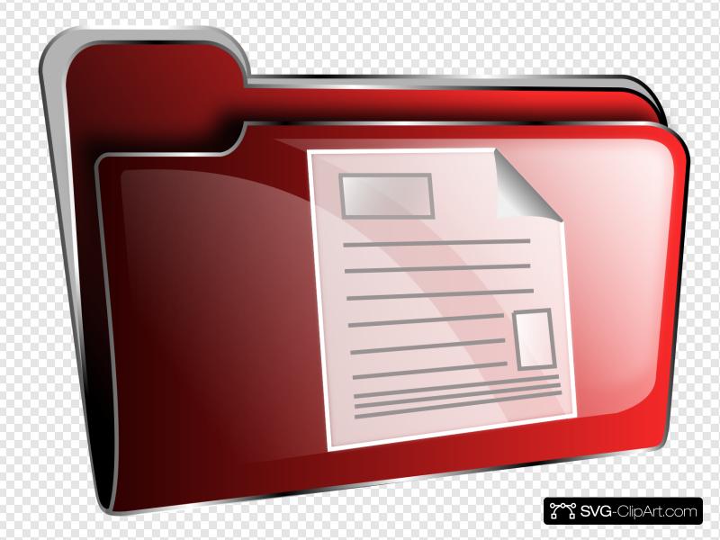 800x600 Red Pdf Folder Icon Clip Art, Icon