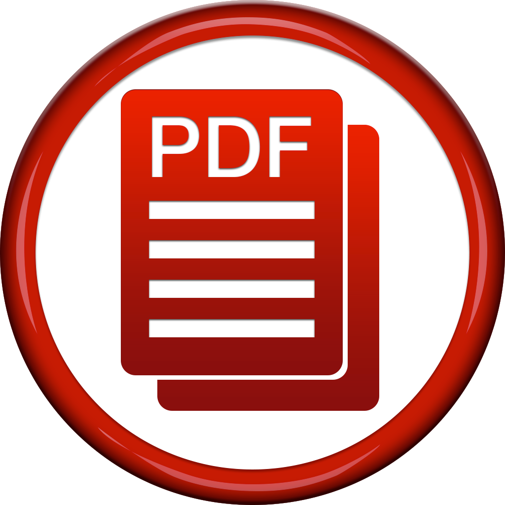 1024x1024 Red Circle With Pdf Icon Png