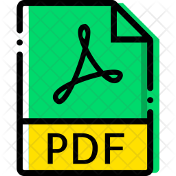 256x256 Pdf Icon Of Colored Outline Style