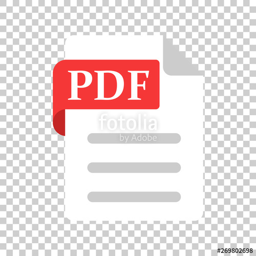 500x500 Pdf Icon In Transparent Style Document Text Vector Illustration