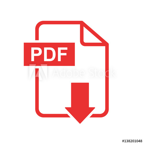 500x500 Pdf Download Vector Icon Simple Flat Pictogram For Business