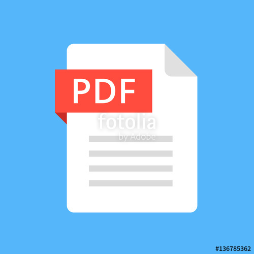 500x500 Pdf Icon Flat Design Graphic Illustration Vector Pdf Icon
