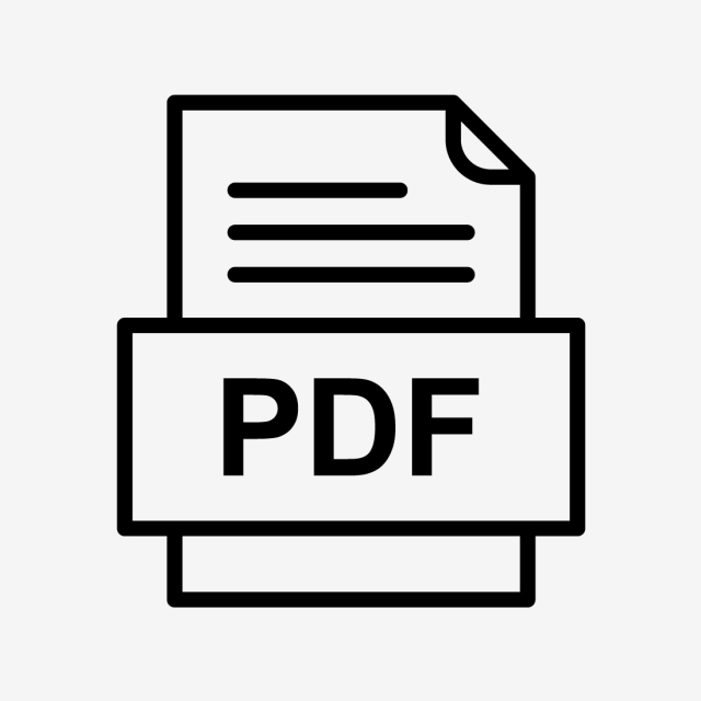 640x640 Pdf Document Icon, Pdf, Document, Png And Vector