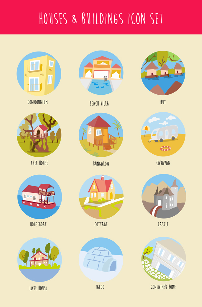 650x989 Freebie Houses Buildings Icons Codrops