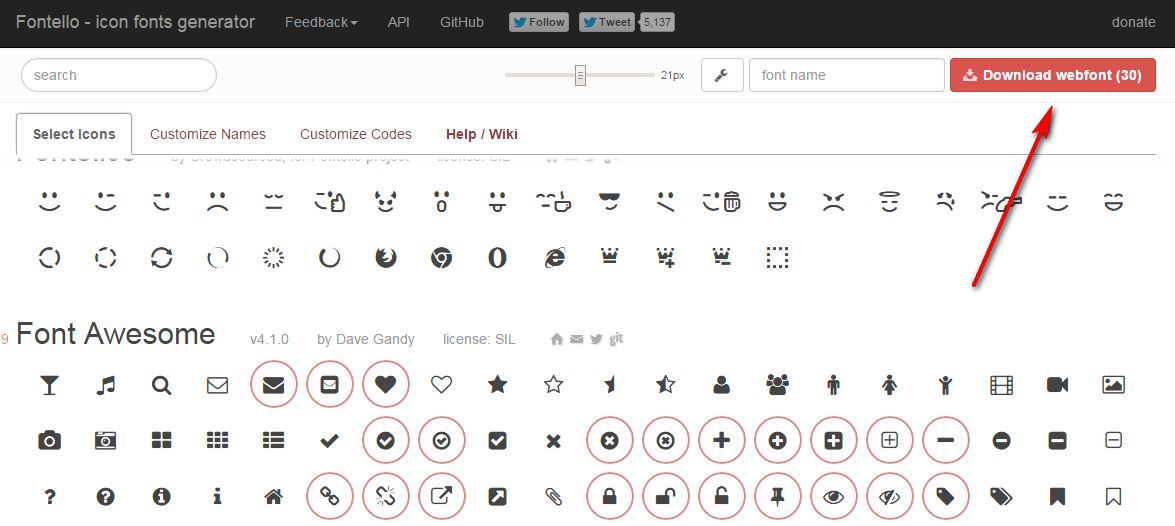 1175x526 Generatciia I Podkliuchenie Shrifta Ikonok K Stranitce Sajta Kak