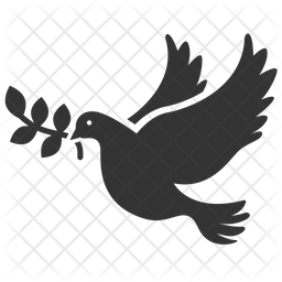 256x256 Peace Icon Of Glyph Style