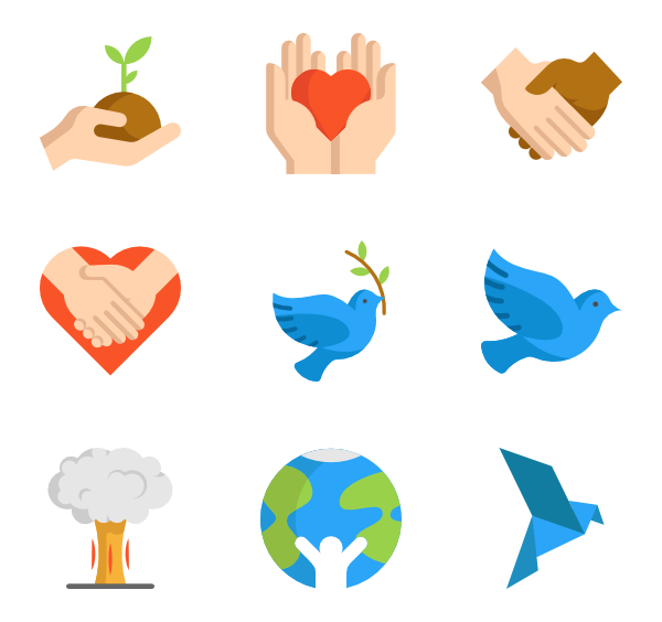 600x564 Peace Icons