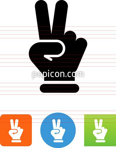 Hand Peace Sign Icon 400x509 Hand Peace Sign Icon