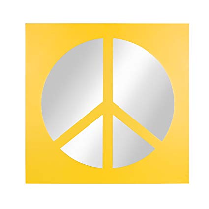 Kate And Laurel Peace Sign Icon Square Wall Accent 425x425 Kate And Laurel Peace Sign Icon Square Wall Accent