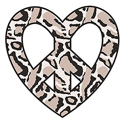 Patterned Heart Shaped Peace Sign Icon Vinyl Decal 425x428 Patterned Heart Shaped Peace Sign Icon Vinyl Decal