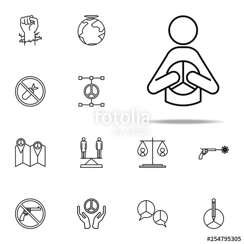 Man And Peace Sign Icon Human Rights Icons Universal Set For Web 500x500 Man And Peace Sign Icon Human Rights Icons Universal Set For Web