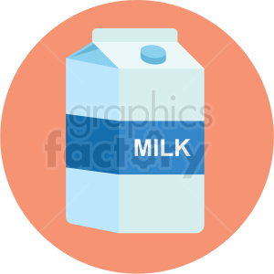 Milk Carton Icon With Peach Circle Background Clipart Royalty 300x300 Milk Carton Icon With Peach Circle Background Clipart Royalty