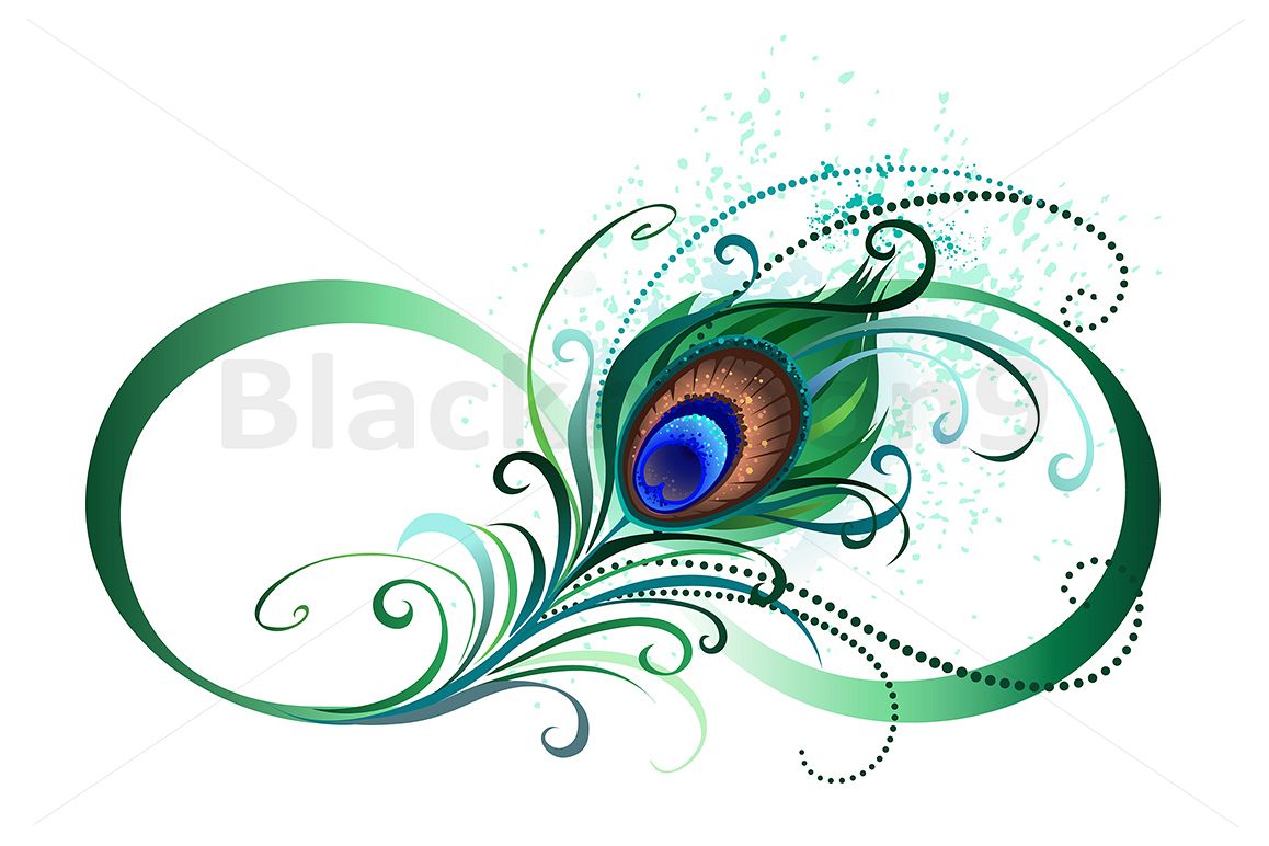1158x772 Infinity Symbol With Peacock Feather