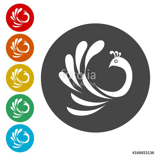 500x500 Peacock Icons Set