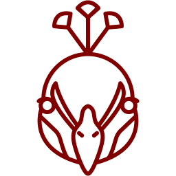 256x256 Free Maroon Peacock Icon