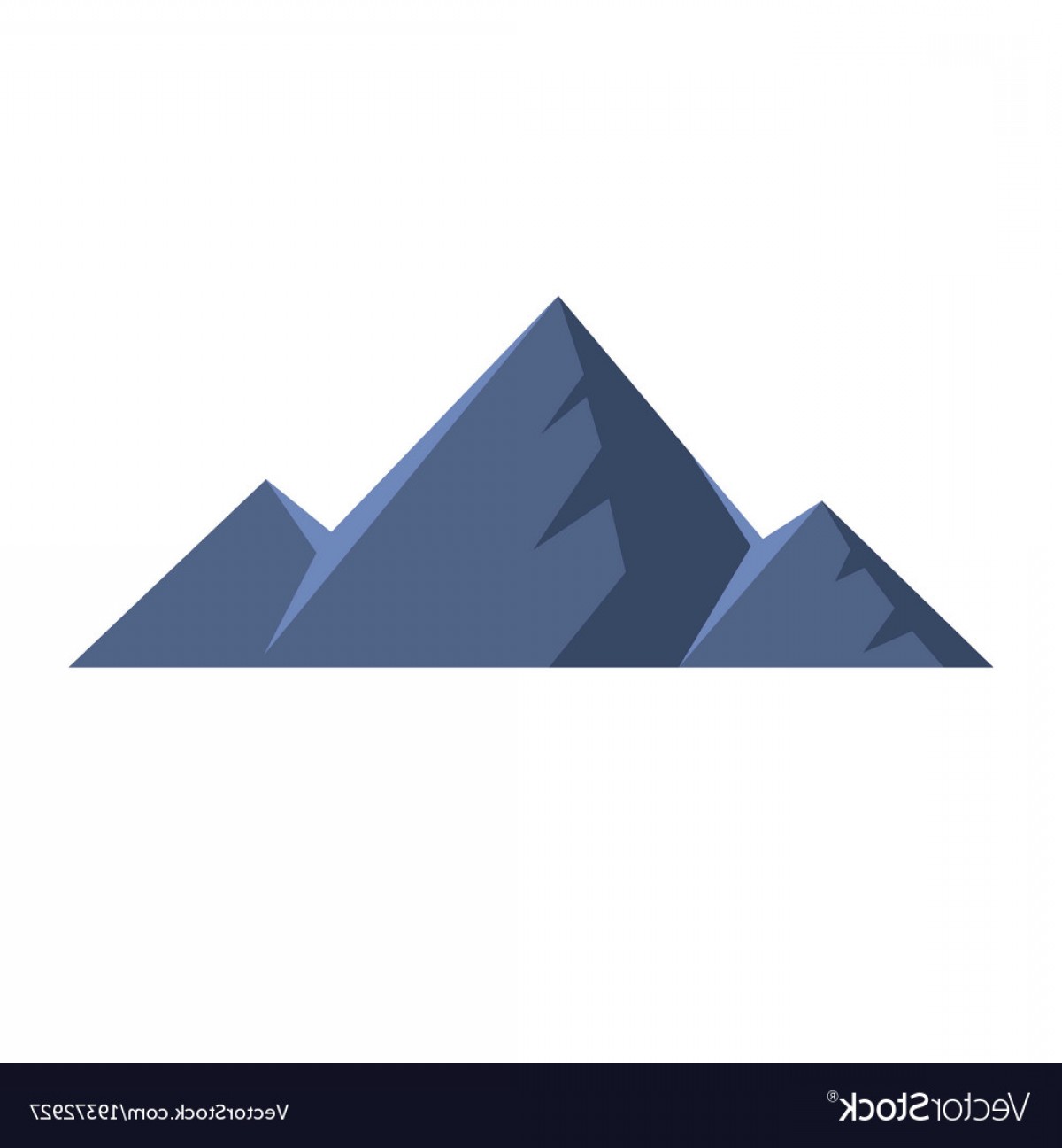 1200x1296 Mountain Peak Icon Flat Style Vector Handandbeak