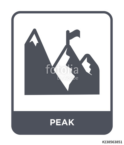 430x500 Peak Icon Vector Stock Image And Royalty Free Vector