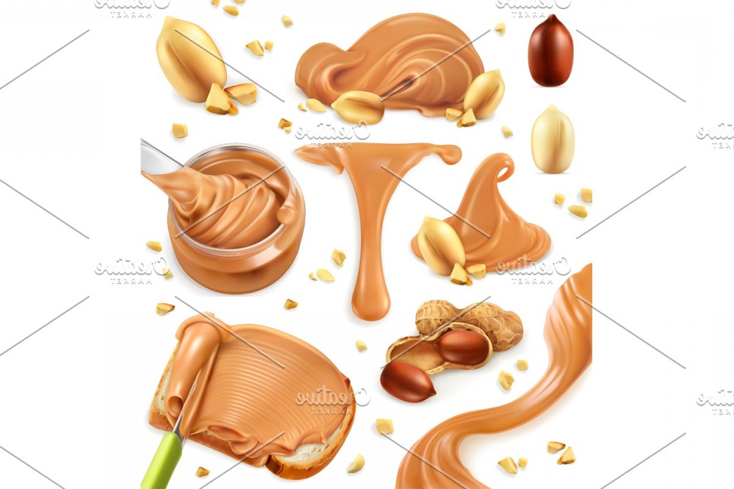 1440x960 Peanut Butter D Vector Icon Set Wallkeeper