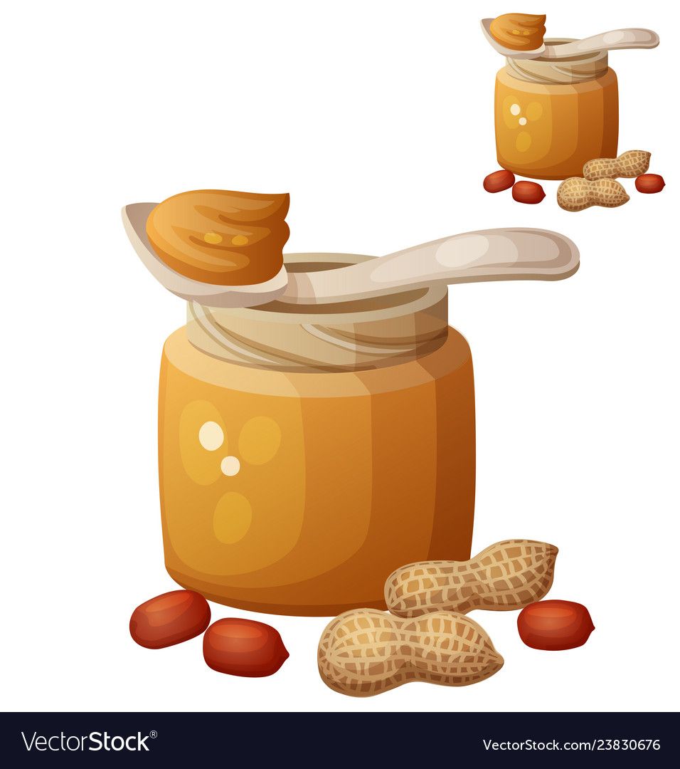 956x1080 Peanut Butter Icon Isolated On White Background Vector Image Dyt