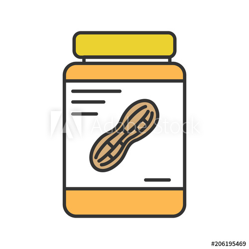 500x500 Peanut Butter Jar Color Icon
