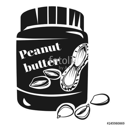 500x500 Peanut Butter Jar Icon Simple Illustration Of Peanut Butter Jar