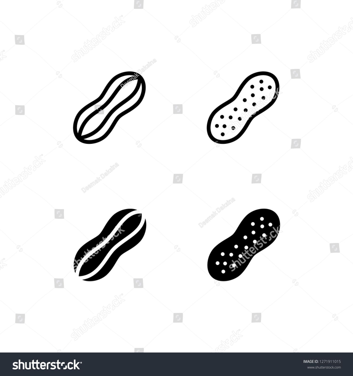 1500x1600 Peanut Icon Design Peanut, Nut, Nutshell, Snack, Organic, Icon