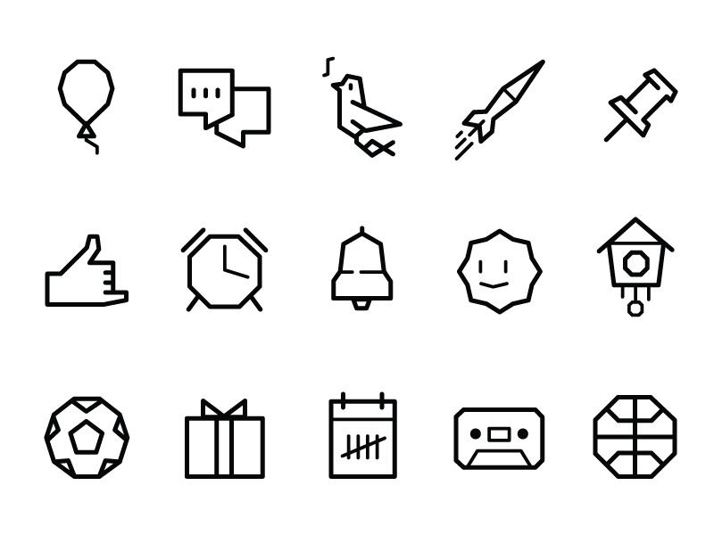 800x600 Pebble Icons