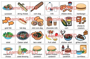 350x231 Food Pecs Cards Worksheets Teaching Resources Tpt