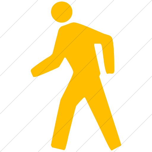 512x512 Iconsetc Simple Yellow Classica Pedestrian Icon