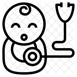 256x256 Pediatric Icon Of Line Style