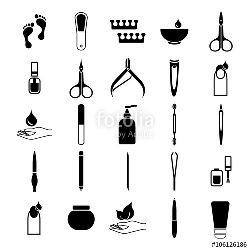 500x500 Manicure And Pedicure Icon Stock Image And Royalty Free Vector