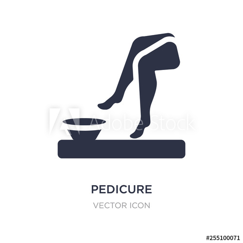 500x500 Pedicure Icon On White Background Simple Element Illustration